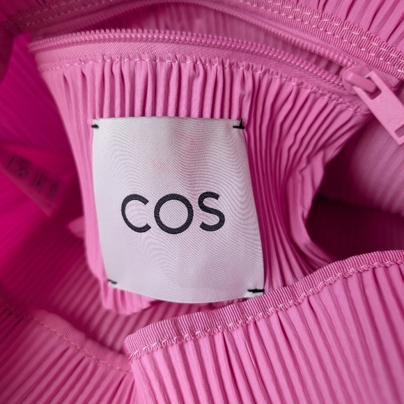 NWT COS Pink Pleated Recycle Polyester Tote Bag‎ - Picture 5 of 8